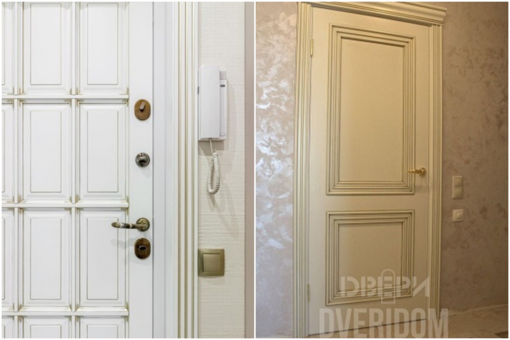 Дверь в патине с напылением